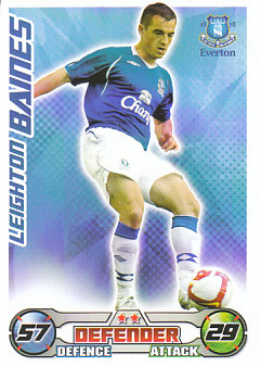 Leighton Baines Everton 2008/09 Topps Match Attax #94